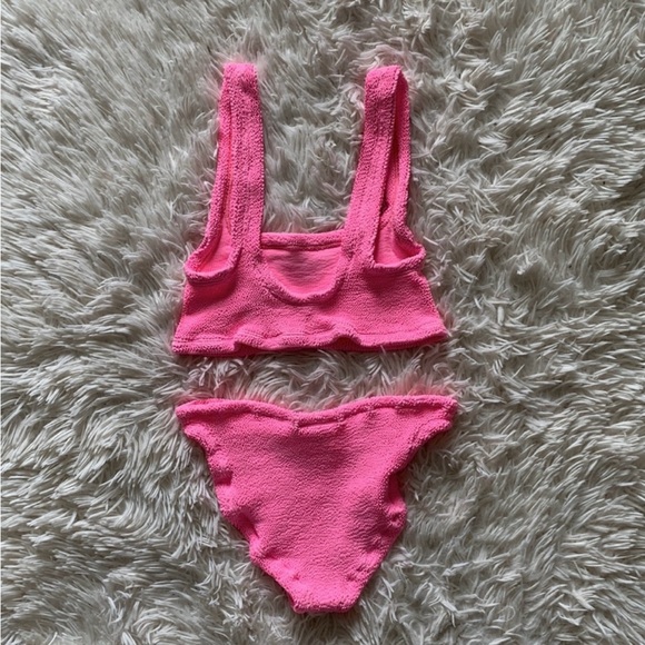 NWT Hunza G Xandra bikini set in bubblegum one size - Picture 5 of 7